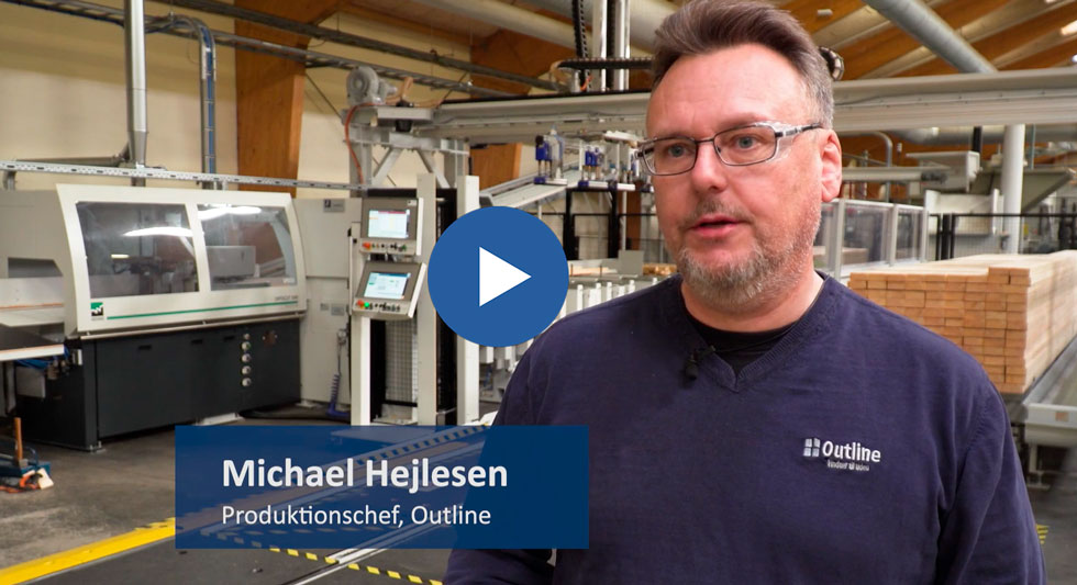 Produktionschef, Michael Hejlesen fra Outline præsenterer karmanlægget